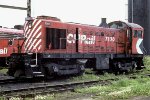 CP Rail MLW S3 #7100 sidelined due to handrail damage